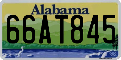 AL license plate 66AT845