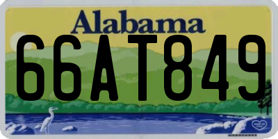 AL license plate 66AT849