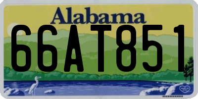 AL license plate 66AT851