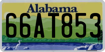 AL license plate 66AT853