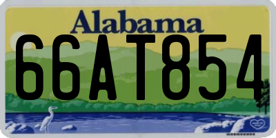 AL license plate 66AT854
