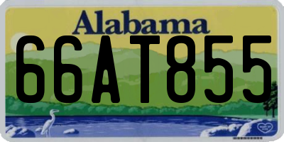 AL license plate 66AT855