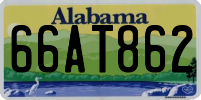 AL license plate 66AT862
