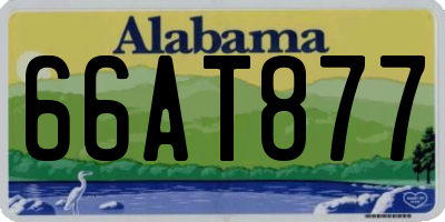 AL license plate 66AT877