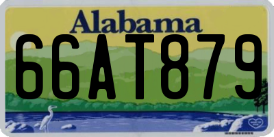 AL license plate 66AT879