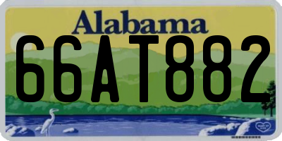 AL license plate 66AT882