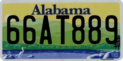 AL license plate 66AT889