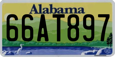 AL license plate 66AT897