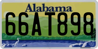AL license plate 66AT898