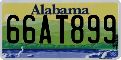 AL license plate 66AT899