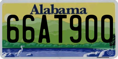 AL license plate 66AT900