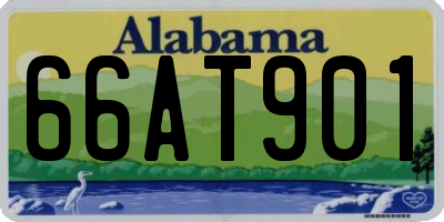 AL license plate 66AT901
