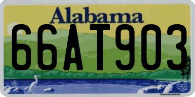 AL license plate 66AT903