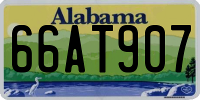 AL license plate 66AT907