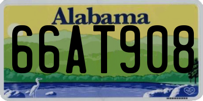 AL license plate 66AT908