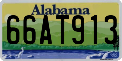 AL license plate 66AT913