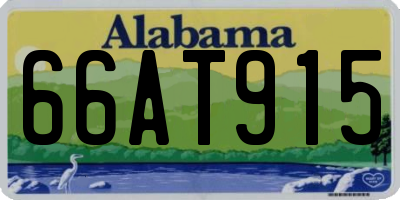 AL license plate 66AT915