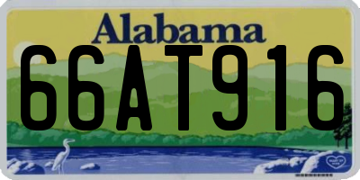 AL license plate 66AT916