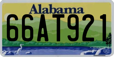 AL license plate 66AT921