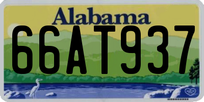 AL license plate 66AT937