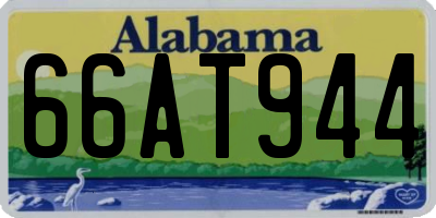 AL license plate 66AT944