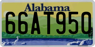 AL license plate 66AT950