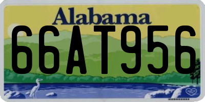 AL license plate 66AT956