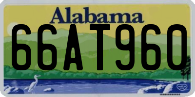 AL license plate 66AT960