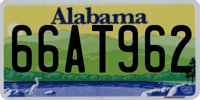 AL license plate 66AT962