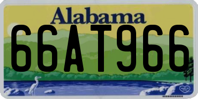 AL license plate 66AT966
