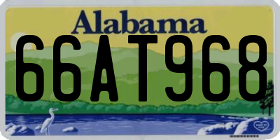 AL license plate 66AT968