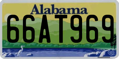 AL license plate 66AT969