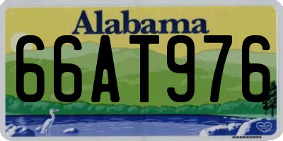 AL license plate 66AT976