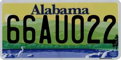 AL license plate 66AU022