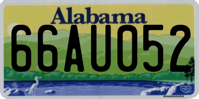 AL license plate 66AU052