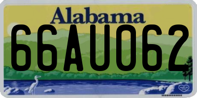 AL license plate 66AU062