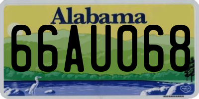 AL license plate 66AU068