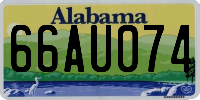 AL license plate 66AU074