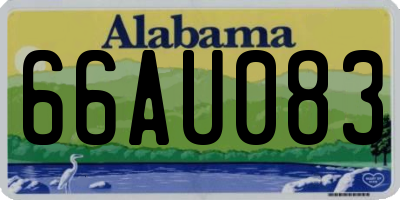 AL license plate 66AU083