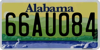 AL license plate 66AU084
