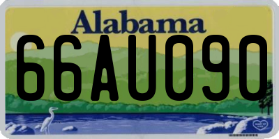AL license plate 66AU090