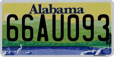 AL license plate 66AU093