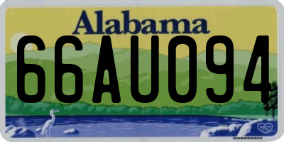 AL license plate 66AU094