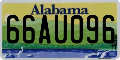 AL license plate 66AU096