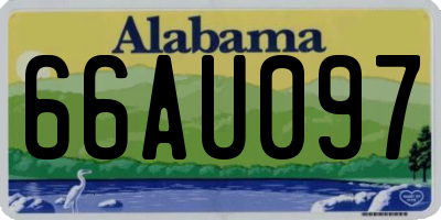 AL license plate 66AU097