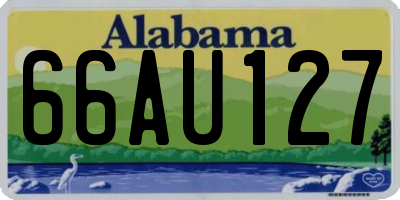 AL license plate 66AU127