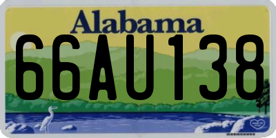 AL license plate 66AU138