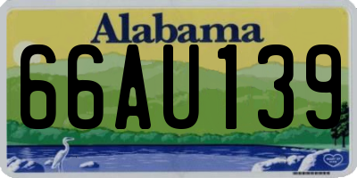 AL license plate 66AU139
