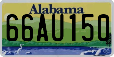 AL license plate 66AU150