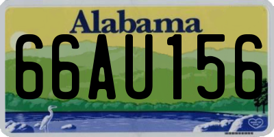AL license plate 66AU156